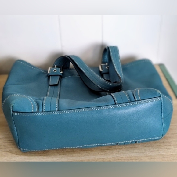 Coach Teal Tote Bag - Picture 3 of 12